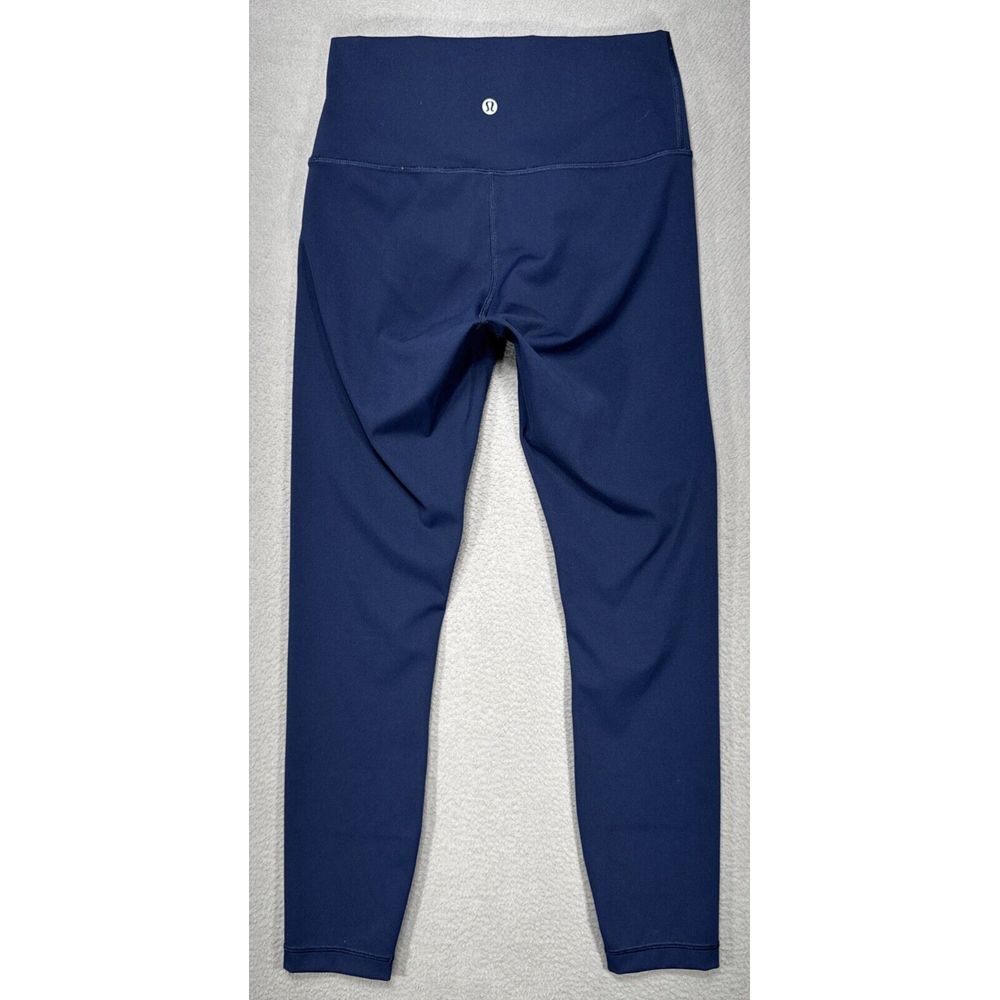 Lululemon Wunder Train High Rise Tight 24x25 Blue Leggings Crop‎ Athleisure Gym - Picture 7 of 10